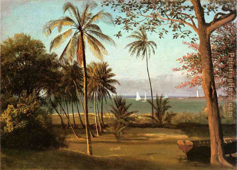 Florida Scene painting - Albert Bierstadt Florida Scene art painting